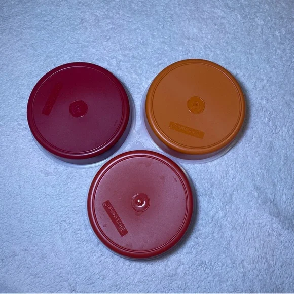 Tupperware Orange and Red Storage Set - Picture 5 of 9